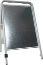 Gatuställ Sign 50 x 70 cm silver