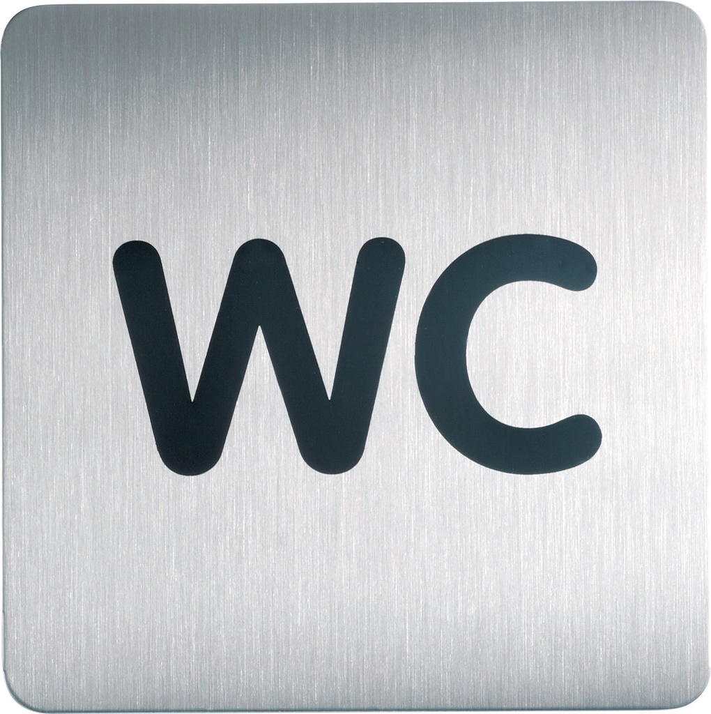 Fyrkantig Symbolskylt WC