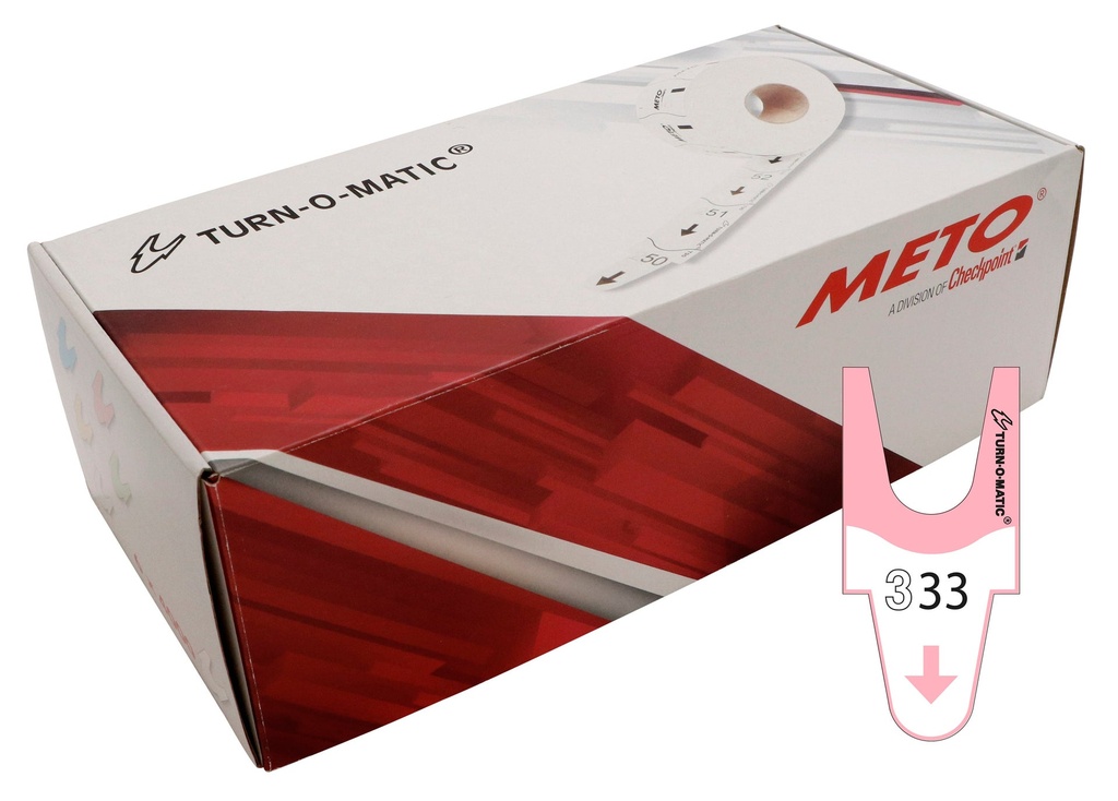 Nummerlappar T90 rosa 6 st/fp