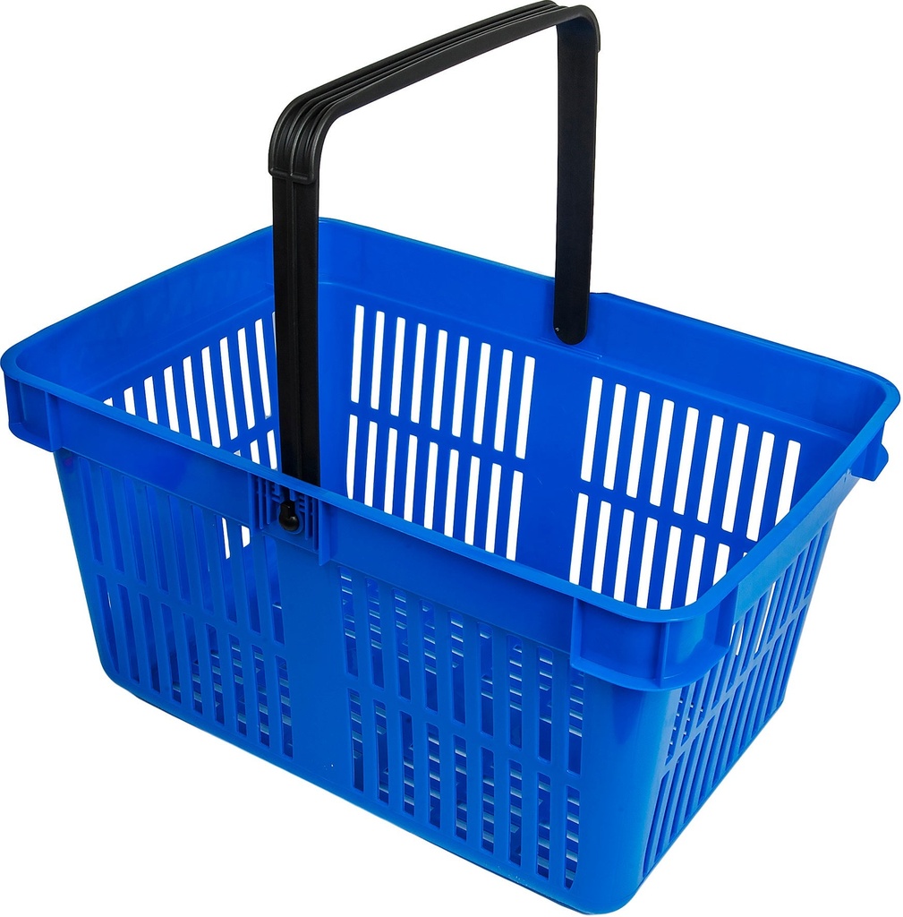 Kundkorg 27 liter blå