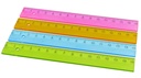Linjal transparent osorterade färger 15 cm