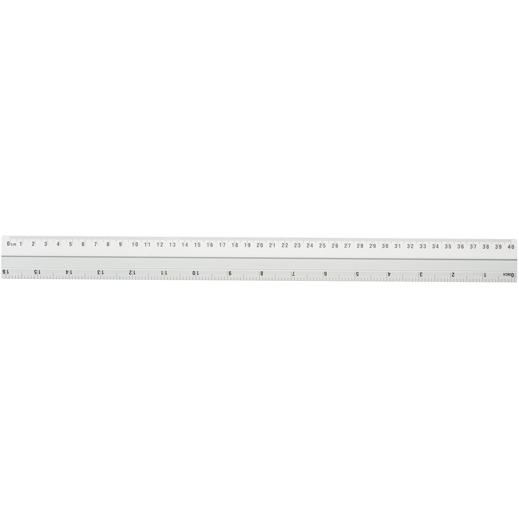 Linjal aluminium 40 cm