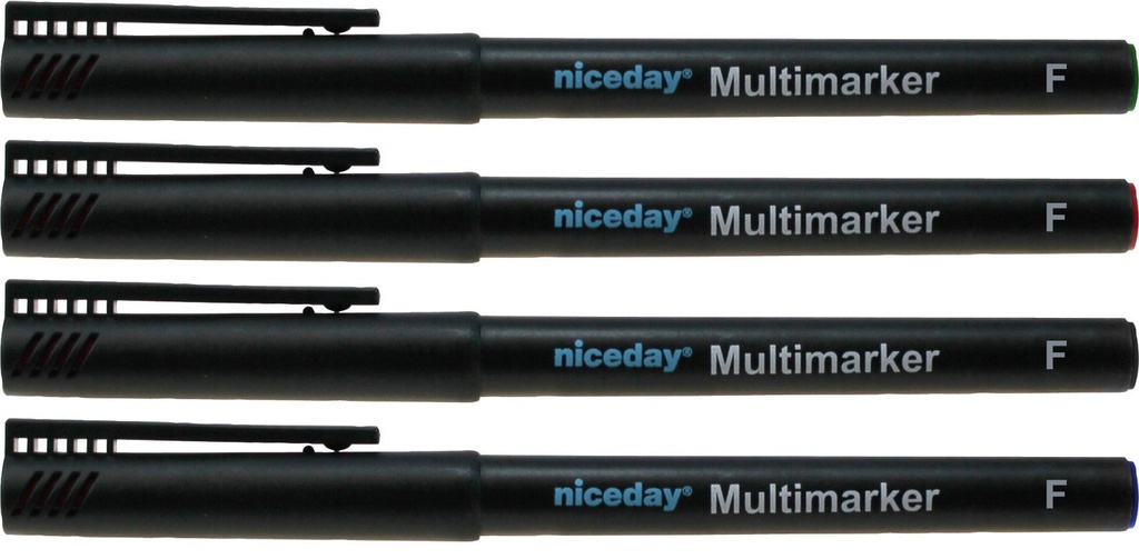 Märkpenna Niceday fine permanent 4-set