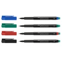Märkpenna Faber Castell Superfine permanent 4 st/fp