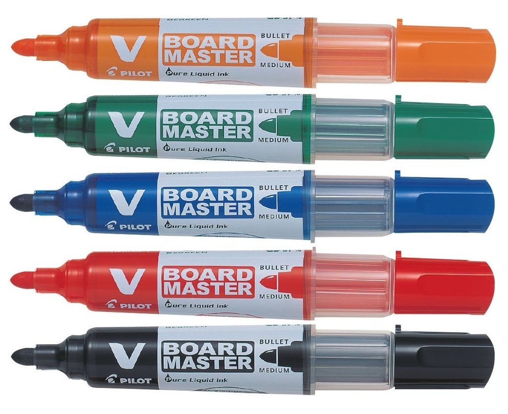 Whiteboard-penna Pilot V Board 5-set