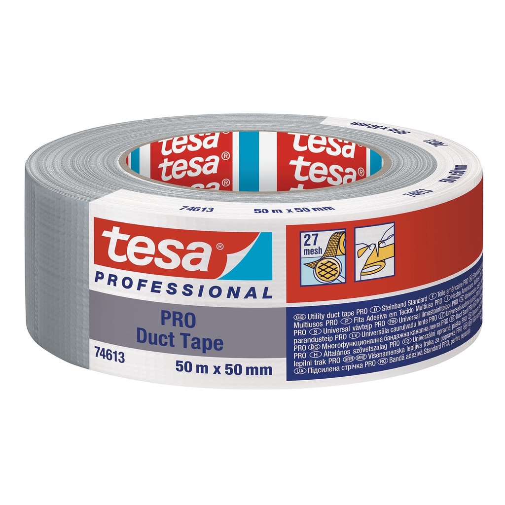 Vävtejp Tesa 50mmx50m silver
