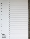Register flikförstärkt A4 1-20