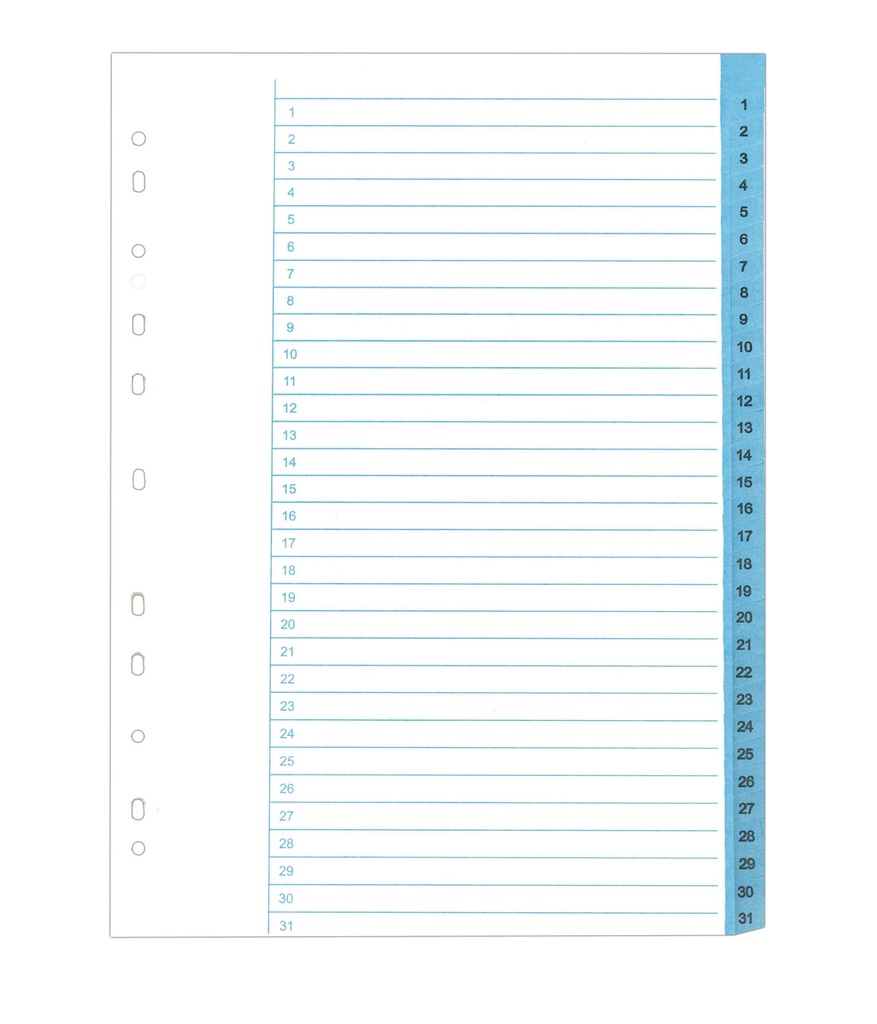 Register papper A4 1–31