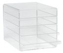 Förvaringsfack / Brevkorg Kuben 5-fack A4 transparent