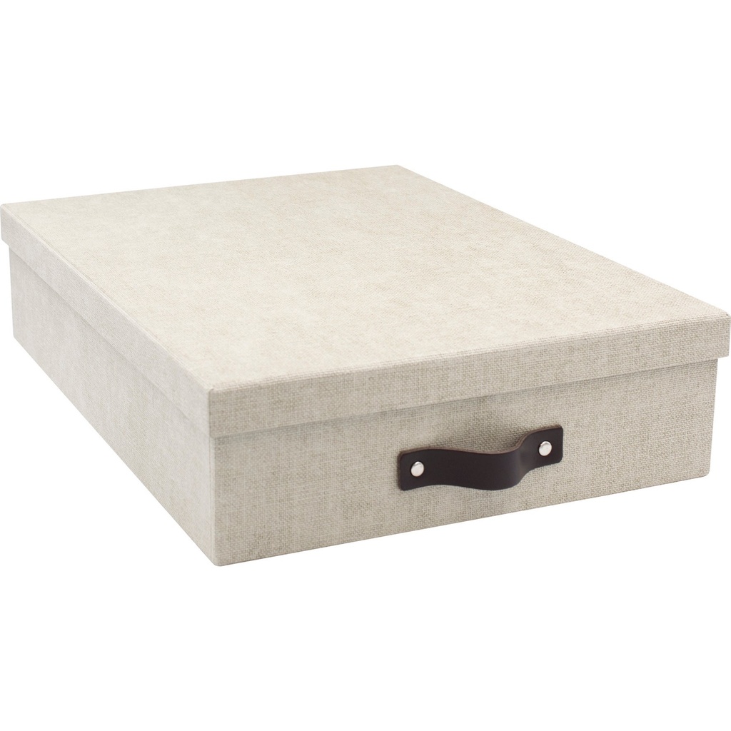 Förvaringsbox / Brevbox Bigso Oskar canvas linen