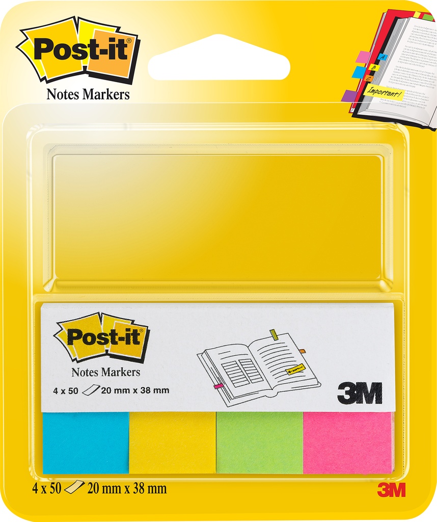 Post-it Note Markers 670 4 x 50 st/fp