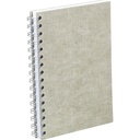 Anteckningsbok Bigso A5 olinjerad canvas linen