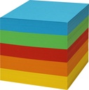 Blockkub 9x9x8cm ej lim färgade blad