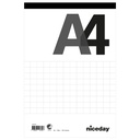 Perforerat block A4 100blad rutat