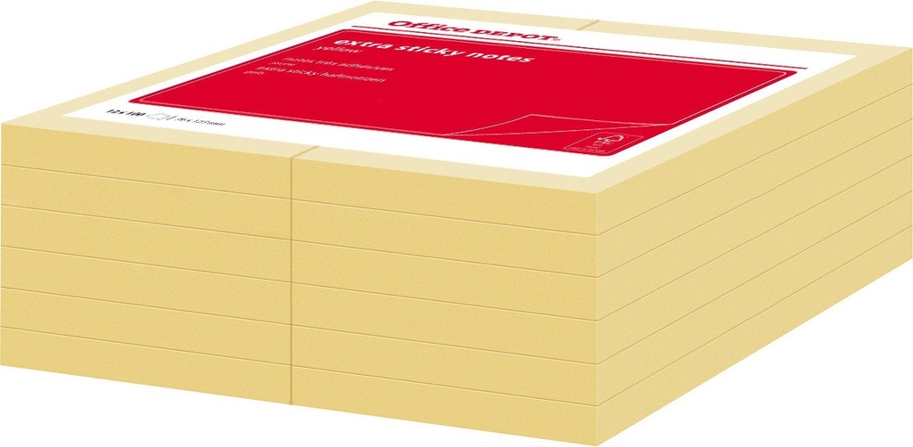 Notis X-Sticky 76x127mm gul 12/fp