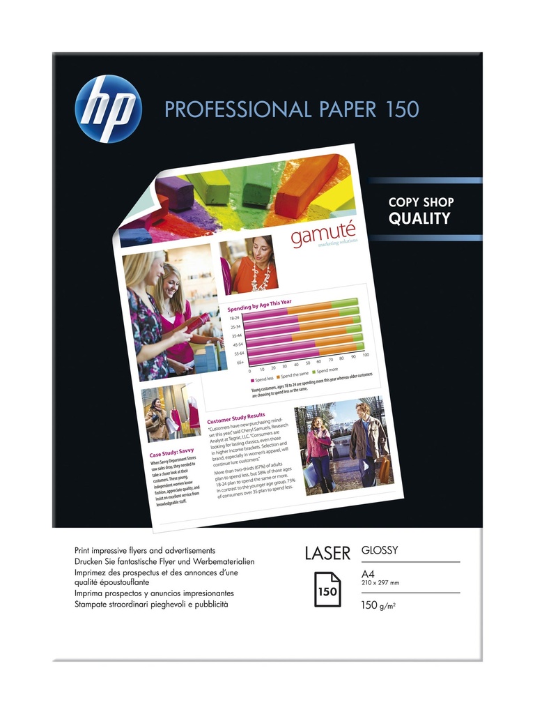 Laserpapper HP A4 glossy 150/fp