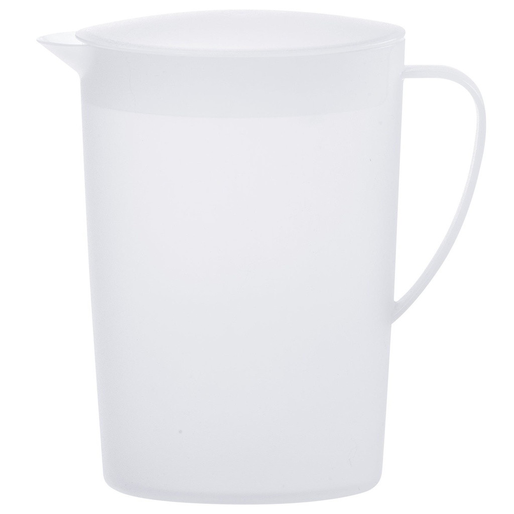 Kanna med lock 2 liter transparent