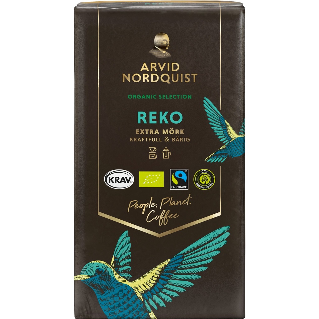 Kaffe REKO Malet Extra mörkrost 450 g Eko Arvid Nordquist