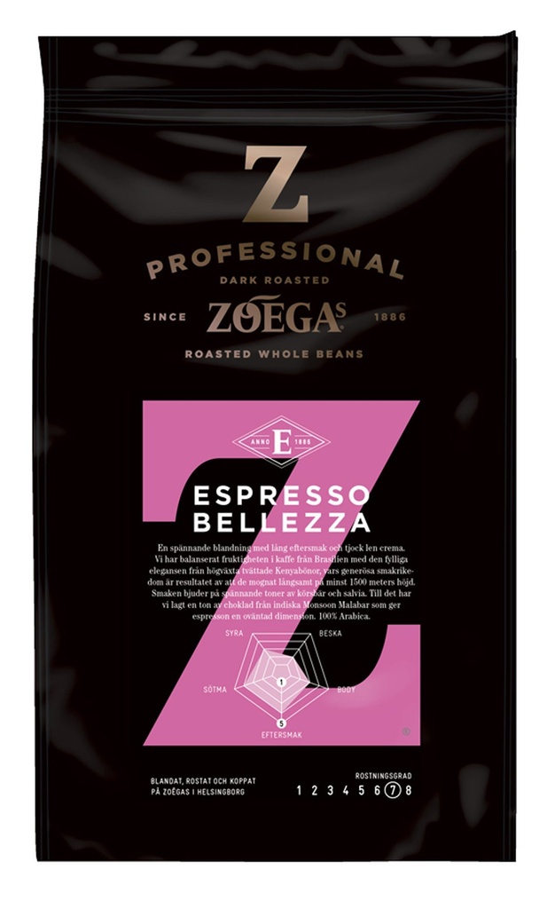 Kaffe Espresso Belezza Hela Bönor 500 g
