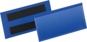 Etiketthållare magnetisk 100 x 38 mm blå 50 st/fp