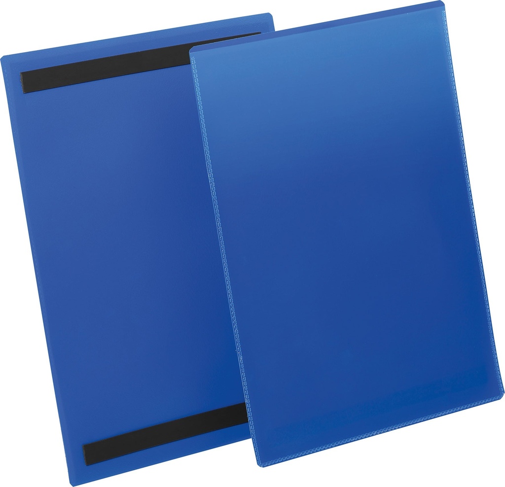 Plastficka A4S magnetisk blå 50 st/fp