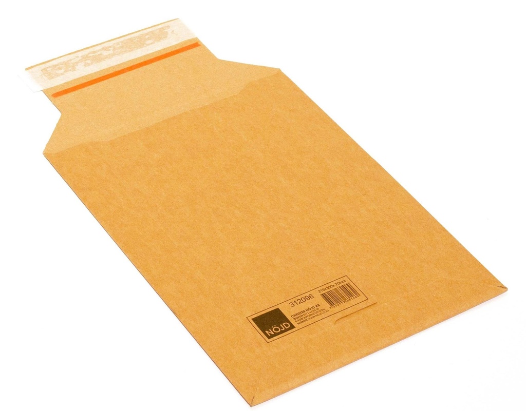 Wellkuvert 215x300x70 mm Brun