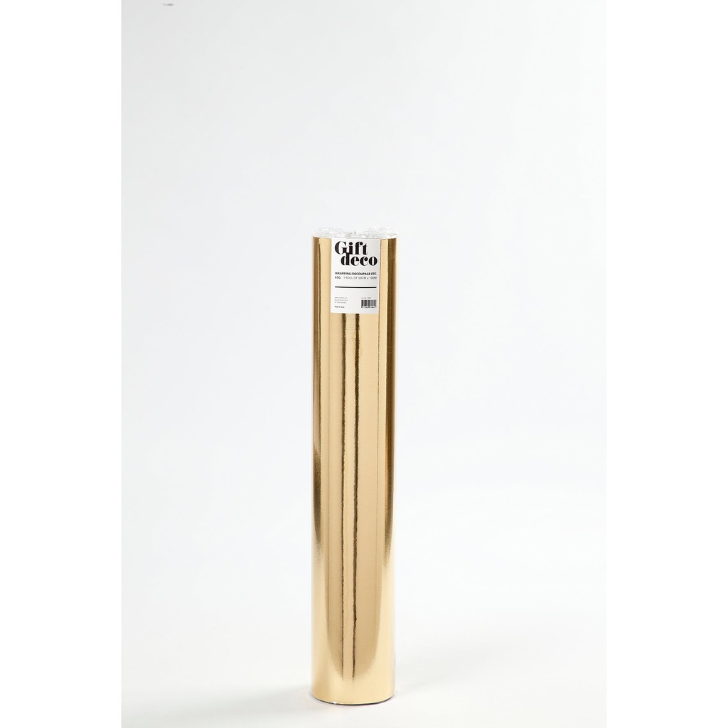 Presentpapper Guld blankt 100 Meter