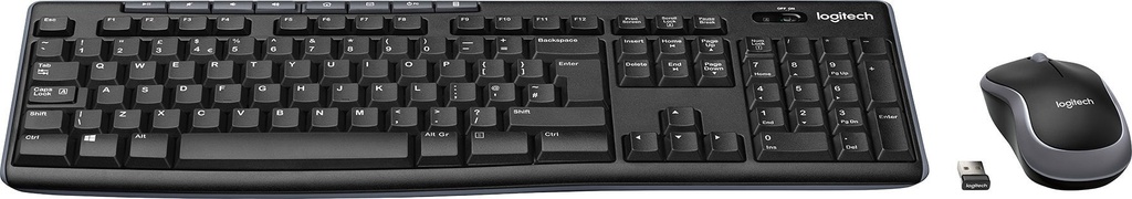 Tangentbord Mus Logitech MK270 Svart