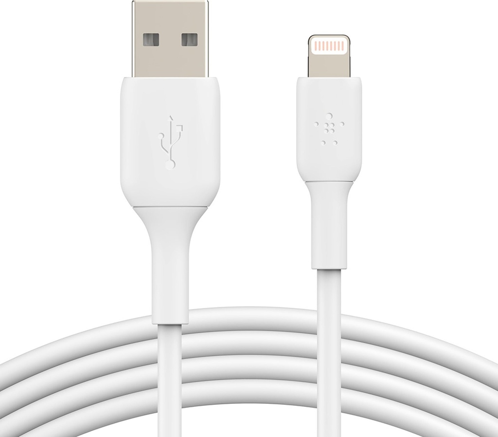 Lightning-USB-A Belkin 1 meter vit