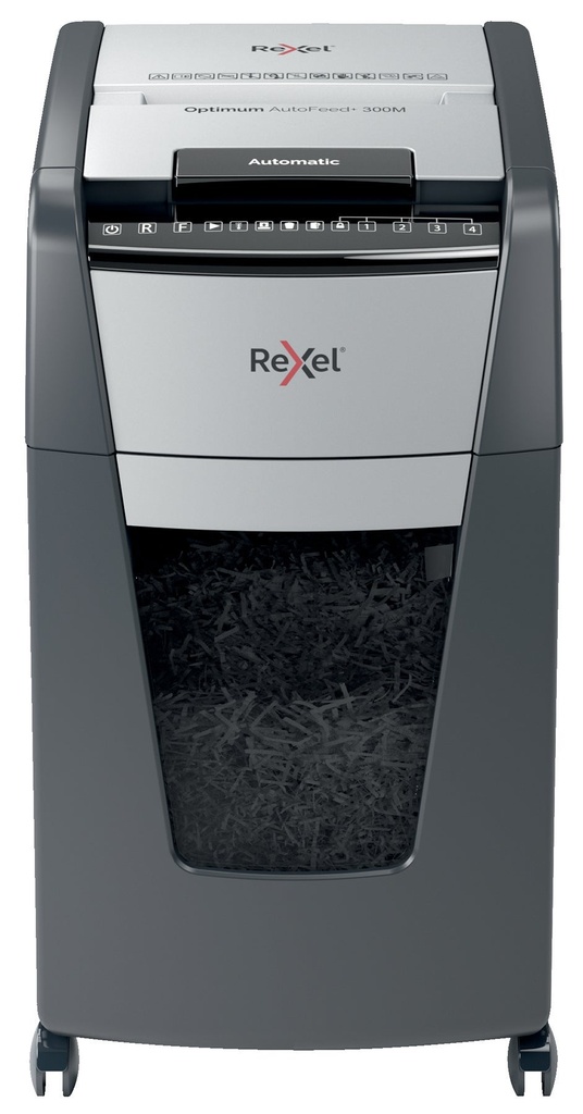Dokumentförstörare Rexel Optimum AutoFeed+ 300M P5