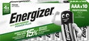Energizer Laddningsbara Batterier AAA 700mAH 10-pack