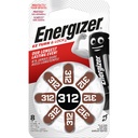 Energizer Hörapparatsbatteri Zink 312 8-pack