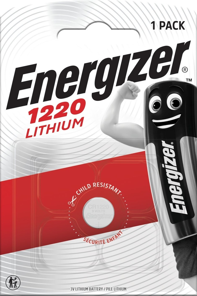 Energizer Batteri Lithium CR1220 1-pack