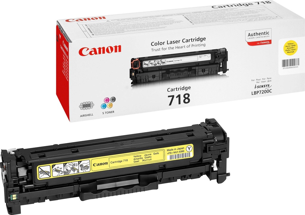 Toner Canon 718Y 2,9k gul