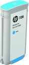 Bläckpatron HP No 728 Cyan 130 ml