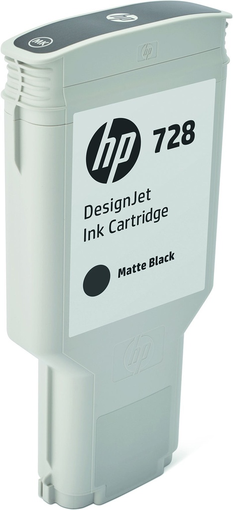 Bläckpatron HP No 728 Mattsvart 300 ml