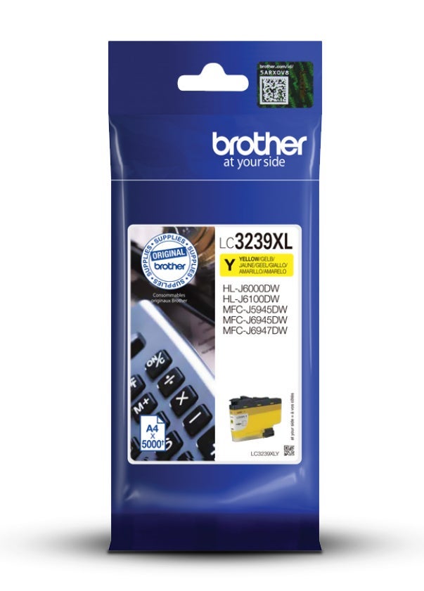 Bläck Brother LC3239XLY gul 5000 sidor