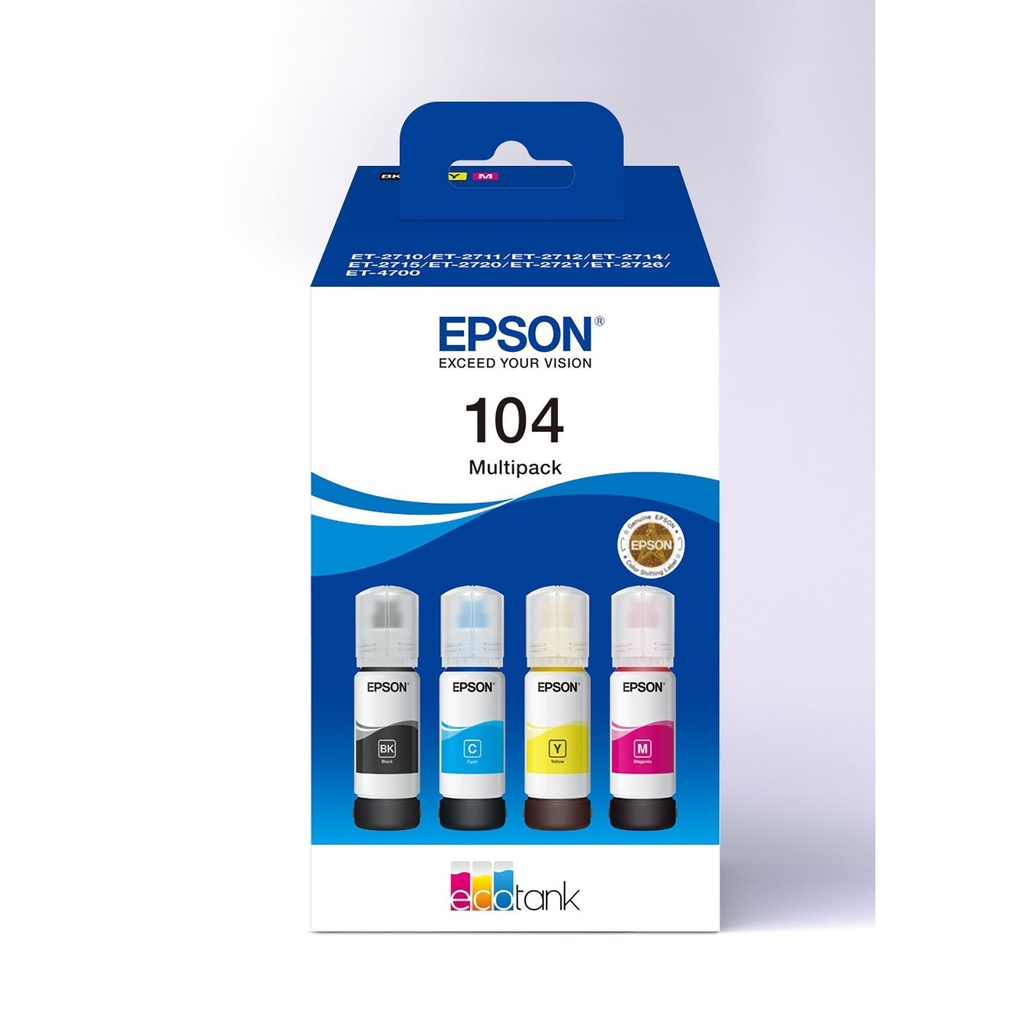 Bläck Epson 104 CMYK 4-pack