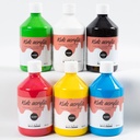 Akrylfärg blank 500ml mix 6 st/fp