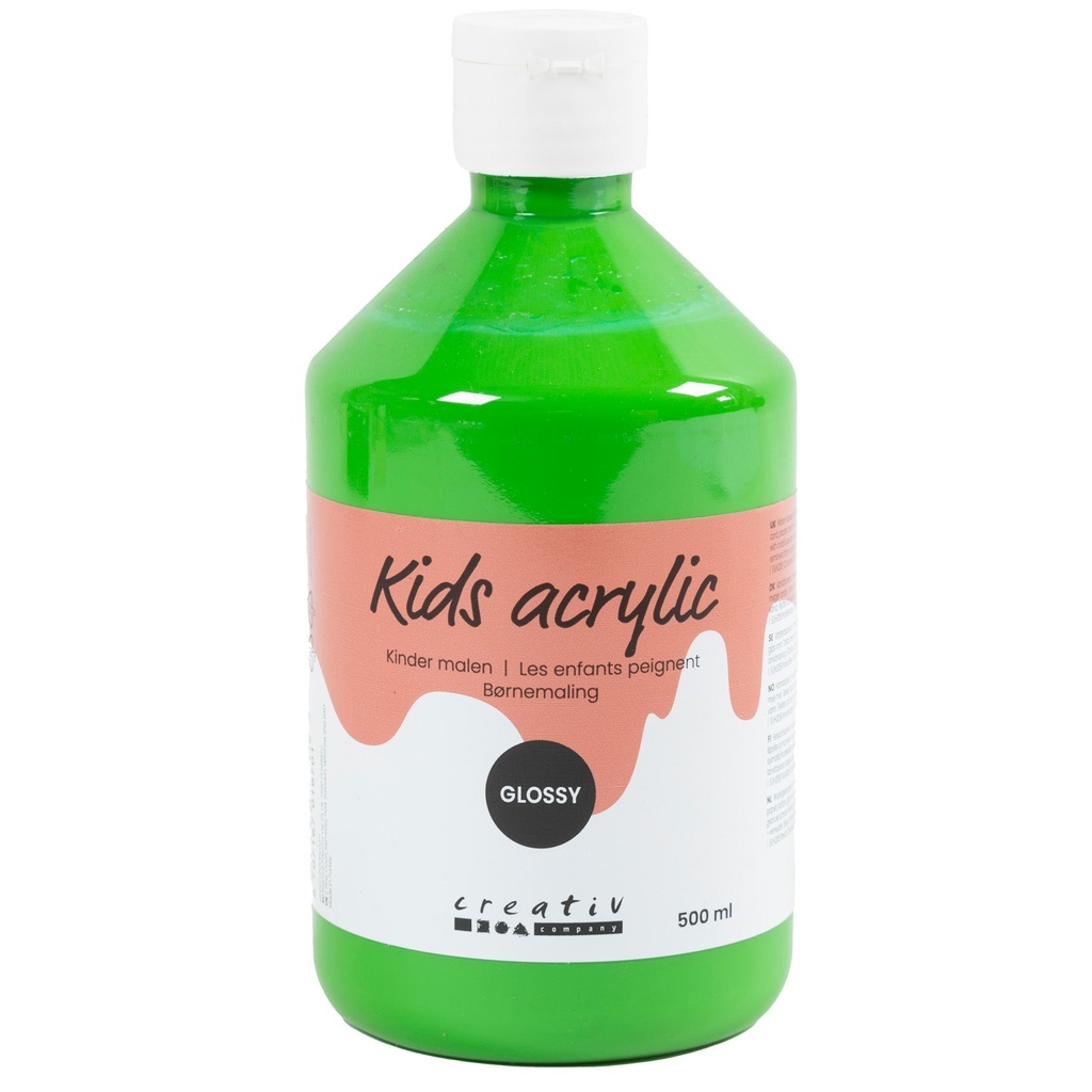 Akrylfärg blank 500 ml grön