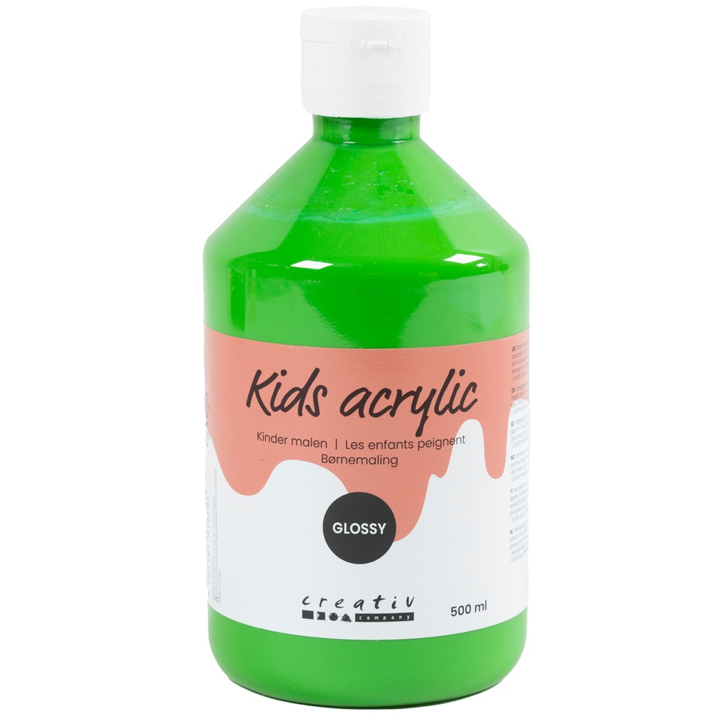 Akrylfärg blank 500ml grön