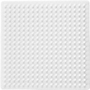 Pärlplatta 9x9cm vit