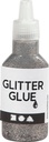 Glitterlim 25 ml silver