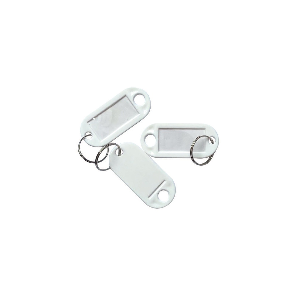 Nyckelbricka 50x22 mm vit