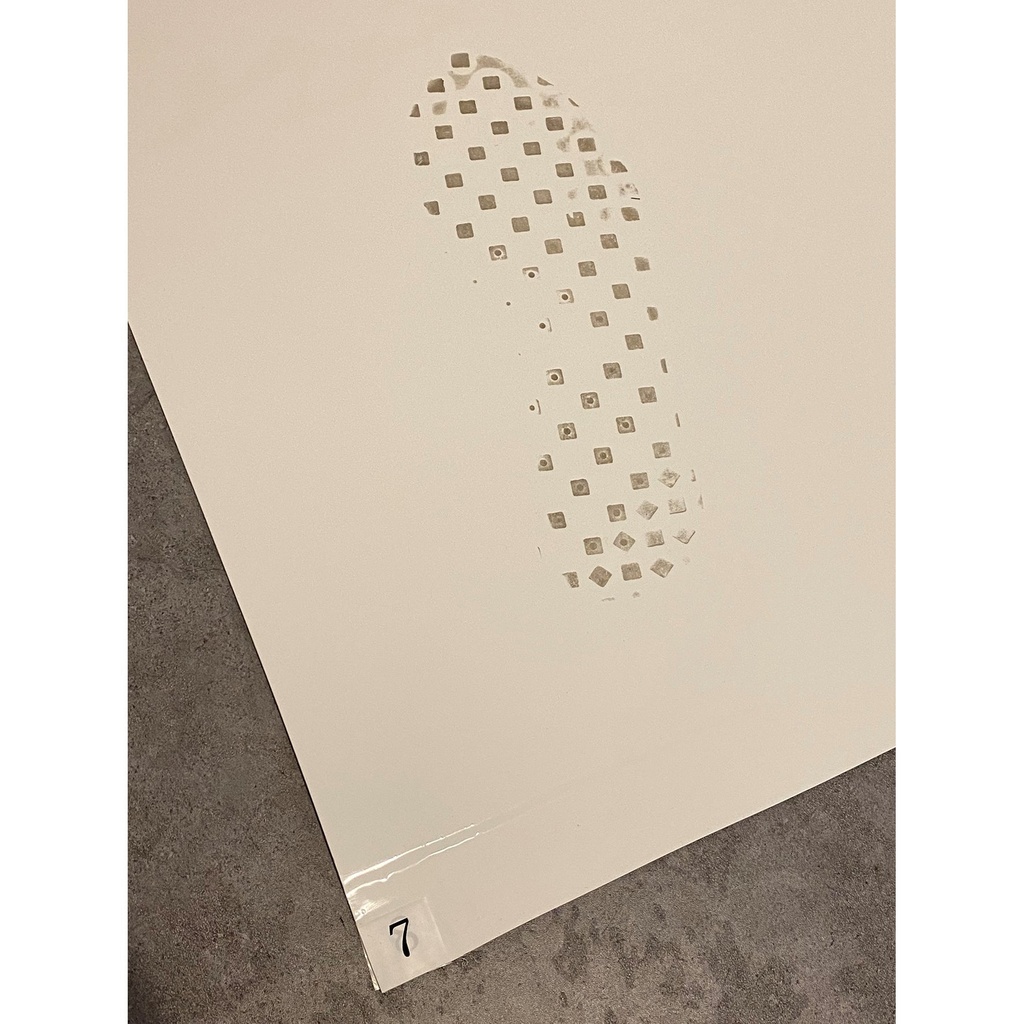 Klibbmatta 450 x 1150 mm vit 30 st/fp
