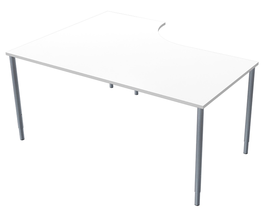 Skrivbord Bas 160x120 cm H  Vit Lanab