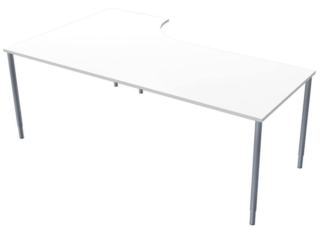 Skrivbord Bas 200x120 cm H Vit Lanab