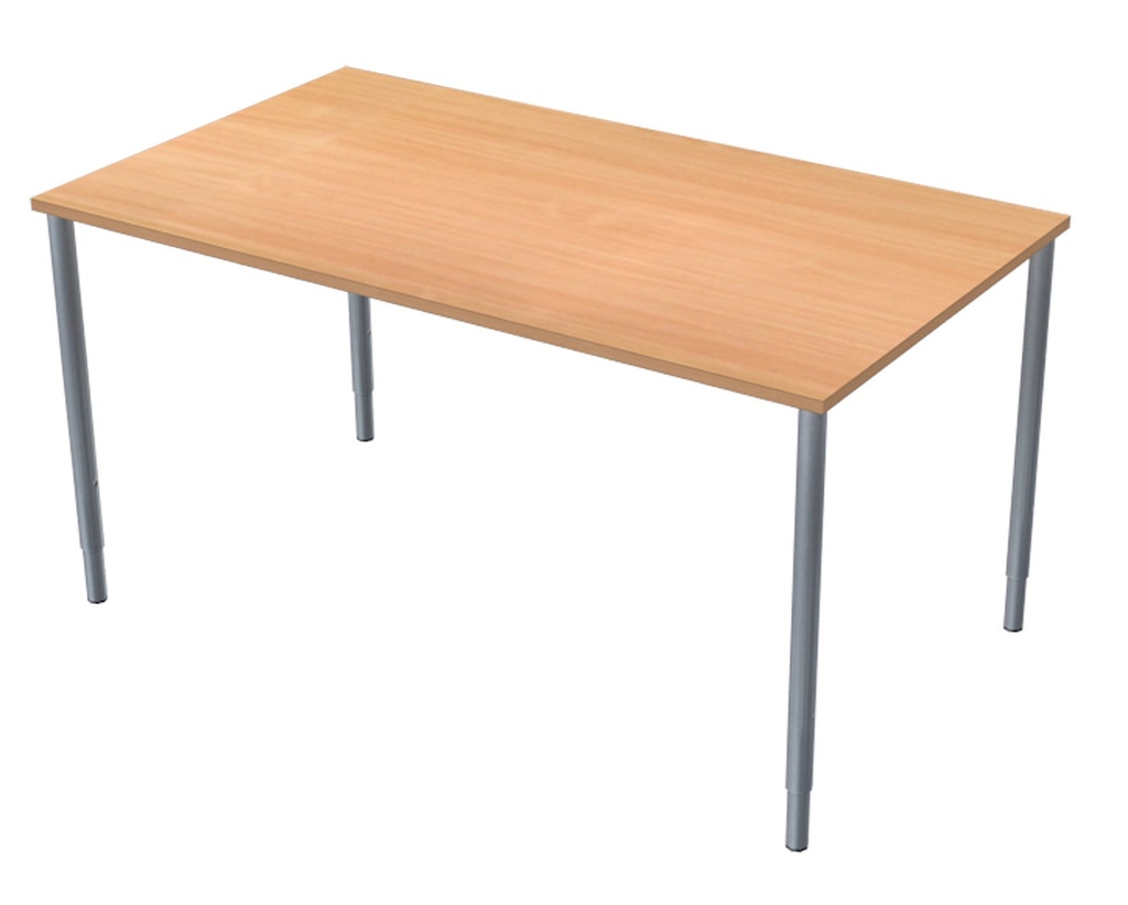 Skrivbord 140x80 cm bokmelamin/svart Lanab