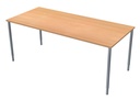 Skrivbord 180x80 cm bokmelamin/svart Lanab