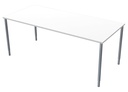 Skrivbord 180x80 cm vitmelamin/silver Lanab